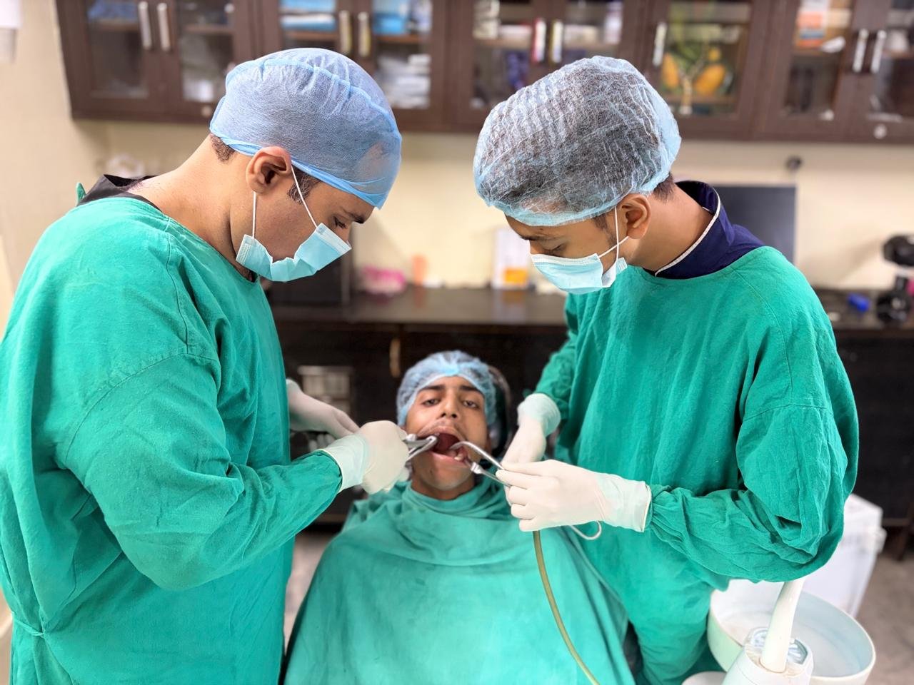 Treatment in progress at Khushi Dental Care